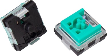 Taustiņi Keychron Low Profile Optical Mint Switch Set 87 pcs, caurspīdīga/zila