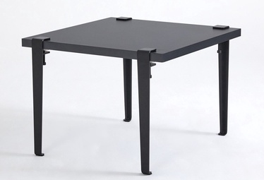 Kafijas galdiņš Kalune Design Halicheron, melna/antracīta, 60 cm x 60 cm x 45 cm