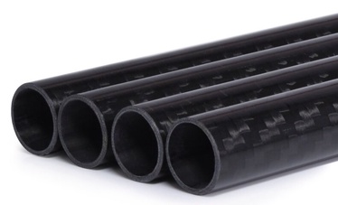 Vamzdelis Alphacool Carbon HardTube 13mm 4x 80cm, 80 cm, juoda, 4 vnt.