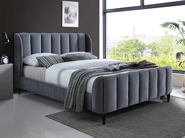 Кровать Signal Meble Carina, 160 x 200 cm, серый, с решеткой