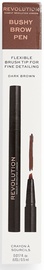 Карандаш для бровей Makeup Revolution London Bushy Brow Pen Dark Brown, 0.5 мл