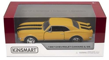 Bērnu rotaļu mašīnīte Kinsmart 1967 Chevrolet Camaro Z/28 KT5341, melna/dzeltena