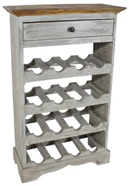 Pudeliriiul VLX Wine Rack 244507, pruun/hall, 550 mm x 230 mm x 850 mm