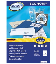 Наклейки Avery Zweckform Economy Europe100, 100 шт.