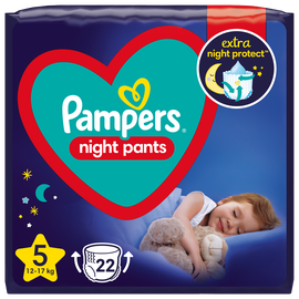 Mähkmed Pampers Night, 5 suurus, 12 - 17 kg, 22 tk