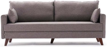 Trivietė sofa - lova Hanah Home Bella, ruda, 81 x 208 cm x 85 cm