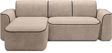Stūra dīvāns Ume, krēmkrāsa, 190 x 287 cm x 88 cm