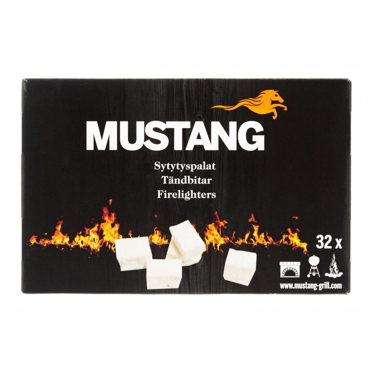 Süütetabletid valge Mustang 008392, 280 g, 32 tk