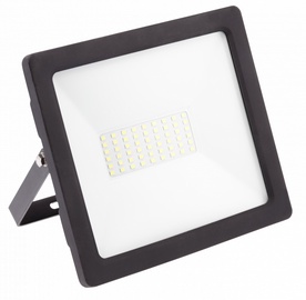 Prožektors GTV G-Tech, 50 W, 4000 lm, 4000 °K, IP65, melna