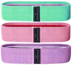 Slodzes gumija Hip Band 3 Levels, 375 mm x 80 mm x 1 mm, 3 gab.