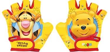 Velo cimdi bērniem Seven Winnie The Pooh, sarkana/dzeltena, S