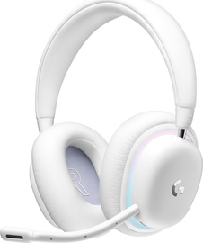 Mänguri kõrvaklapid kõrvapealsed, juhtmevabad Logitech G735, valge