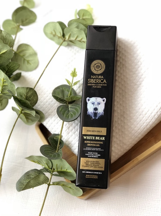 Dušo želė Natura Siberica White Bear, 250 ml