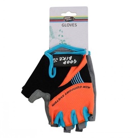 Velo cimdi Good Bike Gloves Factor, zila/oranža, M