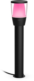 Viedais apgaismojums WiZ Elpas Bollard Starter Kit, 4.8W, LED, IP65, melna, 10.8 cm x 51.8 cm