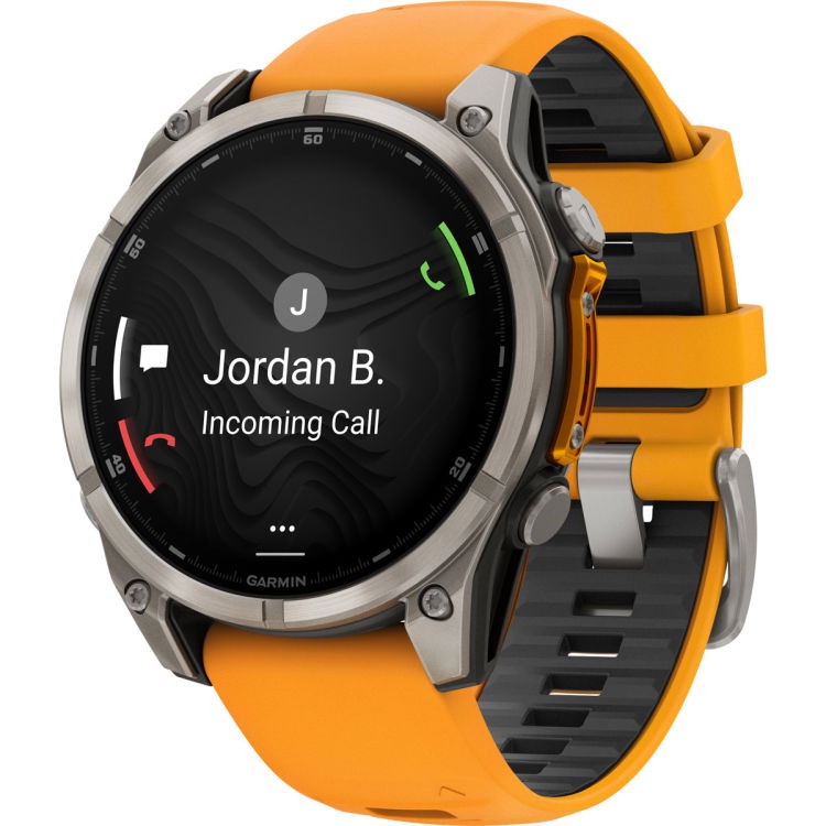 Viedais pulkstenis Garmin Fenix 8 47mm Amoled 010-02904-11, sudraba