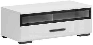 TV-laud Black Red White Assen, valge, 1000 mm x 500 mm x 370 mm