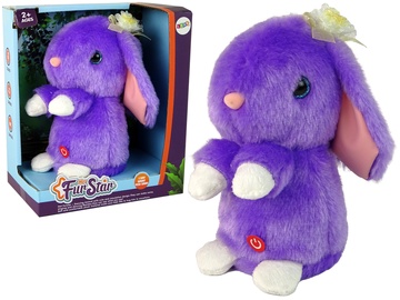 Interaktīva rotaļlieta Lean Toys Hot Fur Star Rabbit 15365, 20 cm