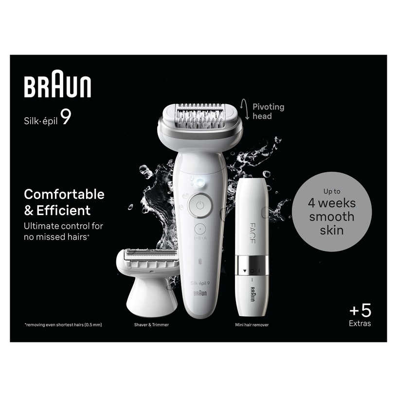 Epilaator Braun Silk•épil 9 SES9-341, valge