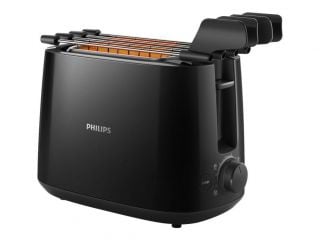 Tosteris Philips Daily Collection Toaster HD2583/90, melna
