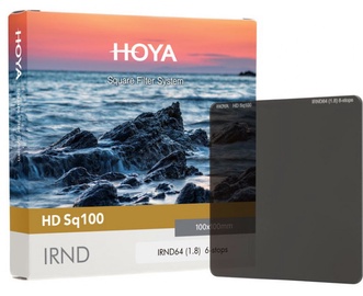 Filtrs Hoya HD Sq100 IRND64, Neitrāli pelēks, 100 mm