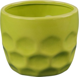 Puķu pods Verners Honeycomb 15.003.12, zaļa, Ø 120 mm, 120 mm x 120 mm