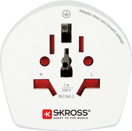 Adapter Skross UK Plug UK female, valge