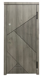 Наружная дверь квартиры ELEGANT 100, правосторонняя, серый, 206 x 88 x 10 см