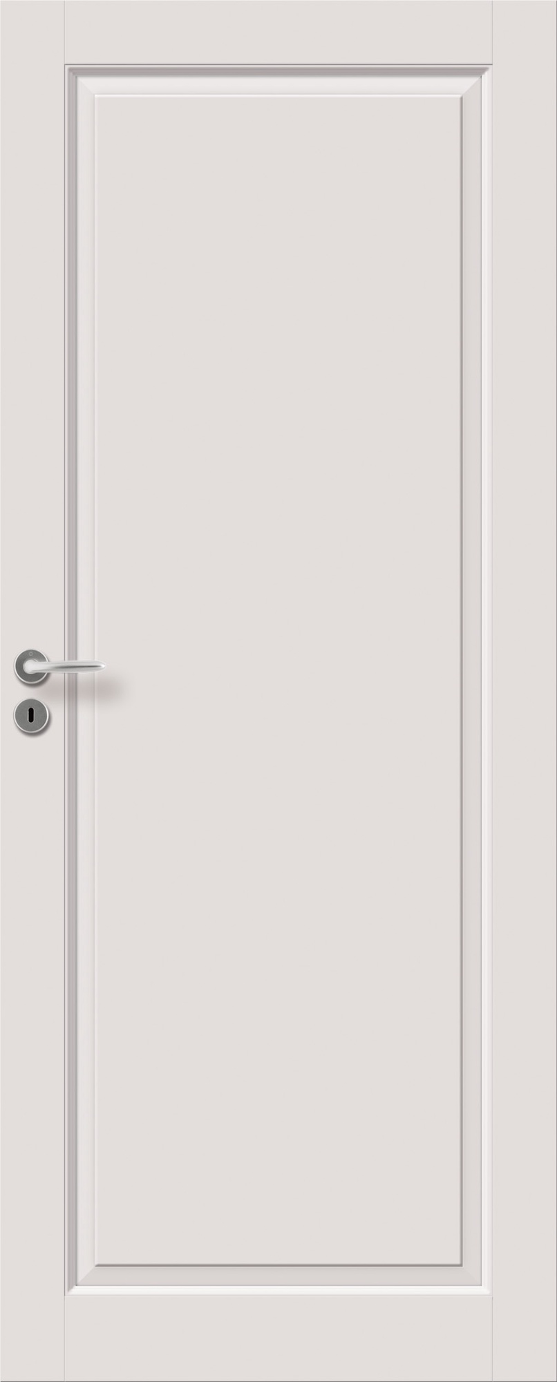 Siseukseleht raam Sensa, wood array, universaalne, valge, 204 x 72.5 x 4 cm