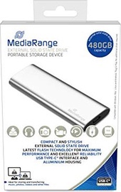 Cietais disks MediaRange, SSD, 480 GB, sudraba