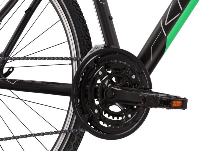 Велосипед туристический Kross Evado 2.0, 28 ″, S рама, черный/зеленый