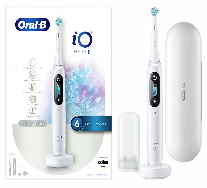 Электрическая Зубная Щетка Braun Oral-B iOM8.1A1.1BD, белый