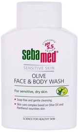 Sejas un ķermeņa mazgāšanas līdzeklis sievietēm Sebamed Sensitive Olive Face & Body Wash, 200 ml