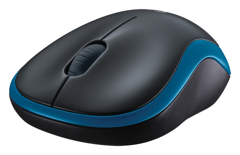 Datorpele Logitech M185, zila/melna