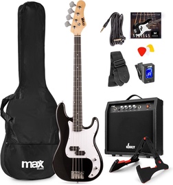 Basģitāra Max GigKit Guitar Pack, melna