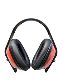 Apsauginės ausinės Haushalt EY2-1, juoda/raudona, Universalus dydis