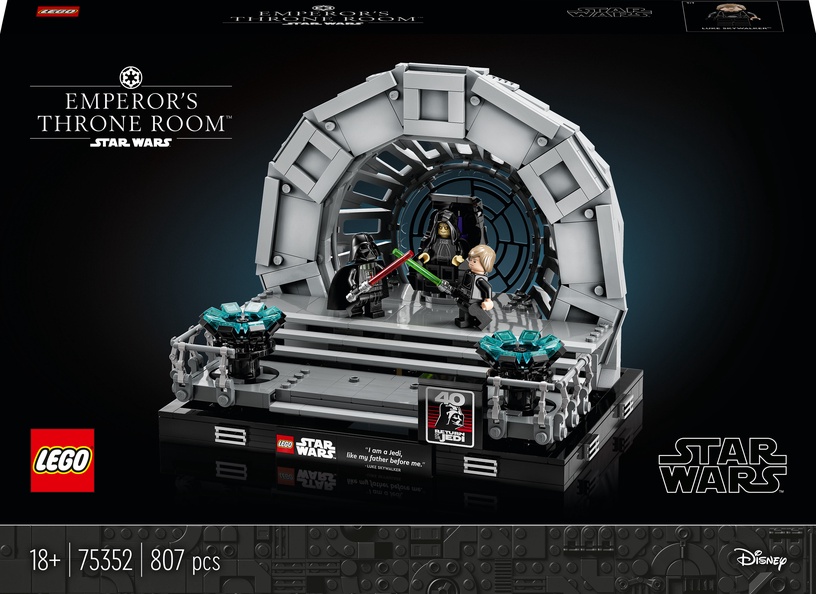 Konstruktor LEGO Star Wars Emperor's Throne Room™ dioraama 75352