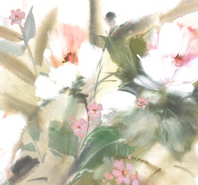 Fototapete Art For The Home Expressive Floral Lush 113155, 280 cm x 300 cm