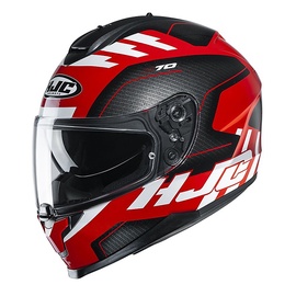 Мотоциклетный шлем Hjc C70 Koro, M, черный/красный