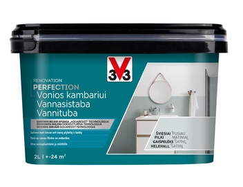 Краска-эмаль V33 Perfection Bathroom, 2 l, светло серый