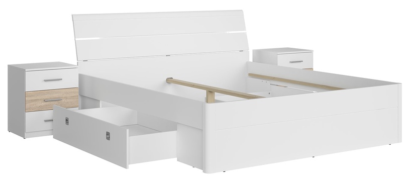 Комплект мебели для спальни Mars, комнатные, белый/дубовый