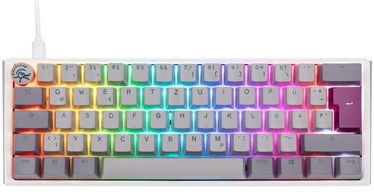 Клавиатура Ducky One 3 Mini Cherry MX Brown EN/DE, белый/серый/фиолетовый/светло-серый