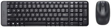 Комплект клавиатуры и мыши Logitech MK220 EN, черный, беспроводная