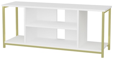 TV-laud Kalune Design Rinaldo, kuldne/valge, 35 cm x 120 cm x 50.8 cm