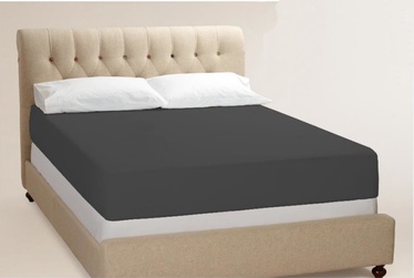 Voodilina Bradley Sheet, antratsiit, 90 x 200 cm, kummiga