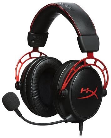 Игровые наушники HyperX Cloud Alpha Red, черный/красный