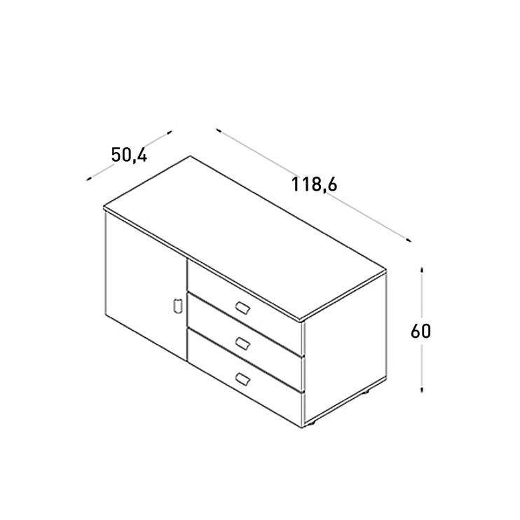 Rakstāmgalds Kalune Design PUZ-PKC-A001272, balta/pelēka