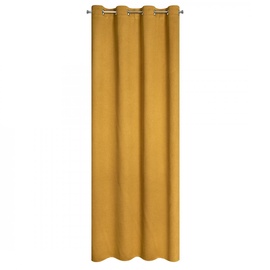 Ночные шторы Eurofirany Amaro, желтый/горчичный, 135 см x 250 см