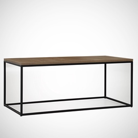 Kafijas galdiņš Kalune Design Cosco, brūna/melna, 550 mm x 950 mm x 430 mm