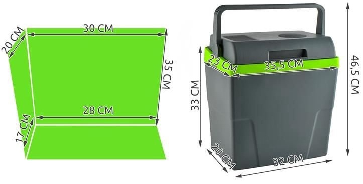 Автомобильный холодильник Malatec DC Cool Box, 16 л, 45 Вт